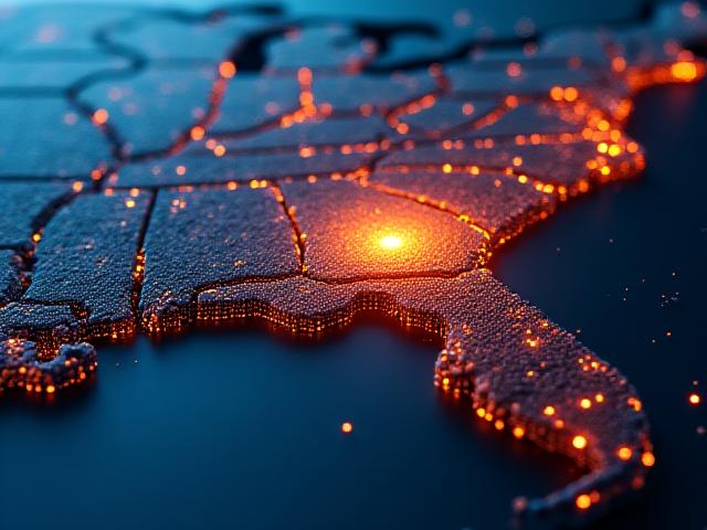 Strategic map illustrating shifting trade flows toward the Mid-Atlantic logistics hub